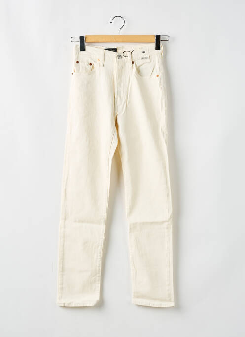 Blugi cu croială dreaptă alb LEVIS femeie