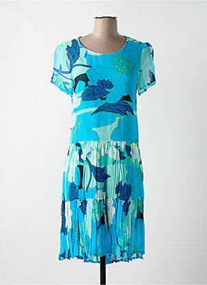 Rochie midi albastru PAUL BRIAL femeie