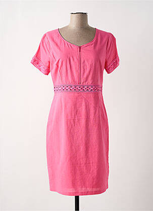 Rochie midi roz PAUL BRIAL femeie