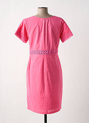 Rochie midi roz PAUL BRIAL femeie