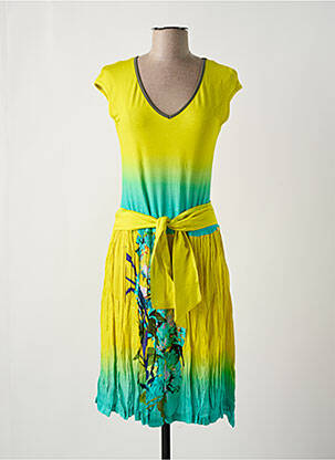 Rochie midi galben PAUL BRIAL femeie