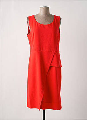 Rochie midi portocalie PAUL BRIAL femeie