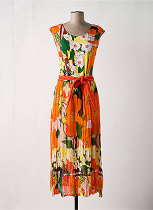 Rochie lungă portocaliu PAUL BRIAL femeie