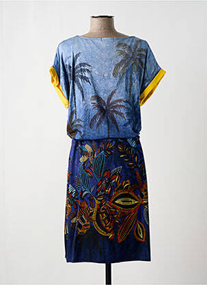 Rochie midi albastru PAUL BRIAL femeie