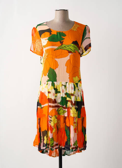 Rochie midi portocaliu PAUL BRIAL femeie