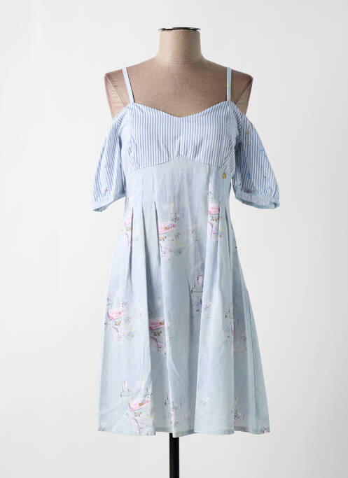 Rochie scurtă albastru PAUL BRIAL femeie