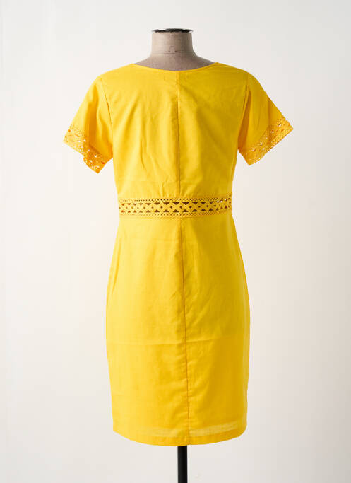 Rochie midi galben PAUL BRIAL femeie