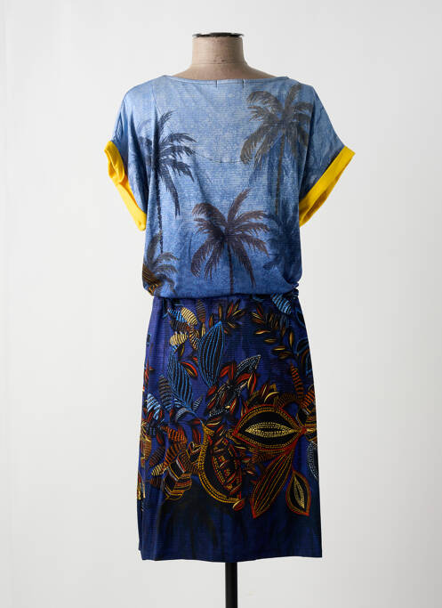 Rochie midi albastru PAUL BRIAL femeie