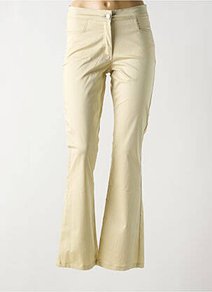 Pantalon evazat bej PAUL BRIAL femeie