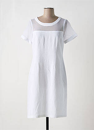 Rochie midi alb PAUL BRIAL femeie