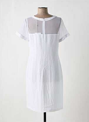 Rochie midi alb PAUL BRIAL femeie