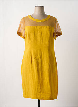 Rochie midi galben PAUL BRIAL femeie