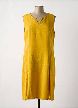 Rochie scurtă galben PAUL BRIAL femeie