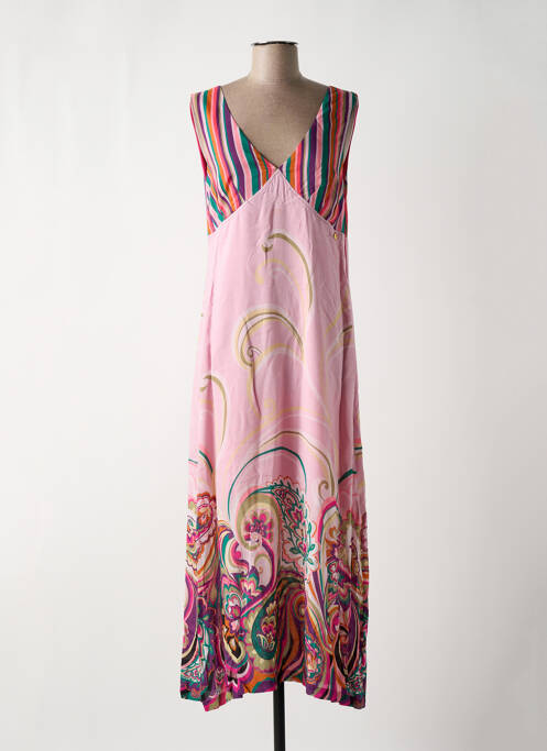 Rochie midi roz PAUL BRIAL femeie