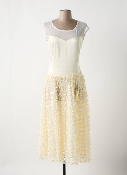 Rochie midi ivoriu PAUL BRIAL femeie