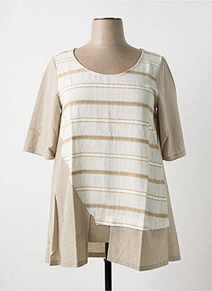 Tunică mâneci scurte ecru G!OZE femeie