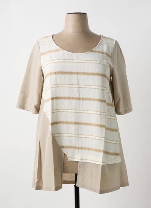 Tunică mâneci scurte ecru G!OZE femeie