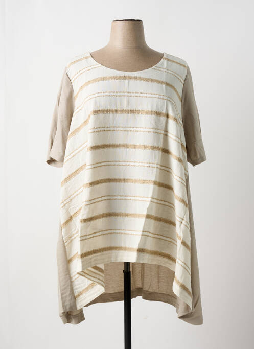 Tunică mâneci scurte ecru G!OZE femeie