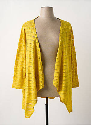 Vestă cu mâneci lungi galben G!OZE femeie