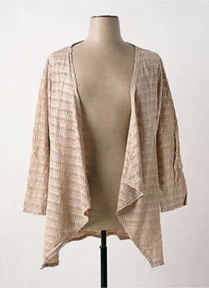 Vestă cu mâneci lungi bej G!OZE femeie