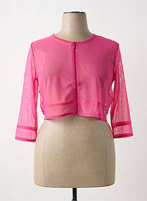 Vestă cu mâneci lungi roz MALOKA femeie