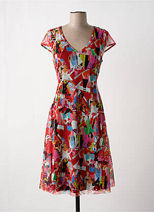 Rochie midi roșu MALOKA femeie