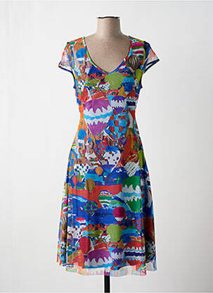 Rochie midi albastru MALOKA femeie