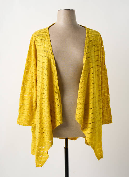 Vestă cu mâneci lungi galben G!OZE femeie