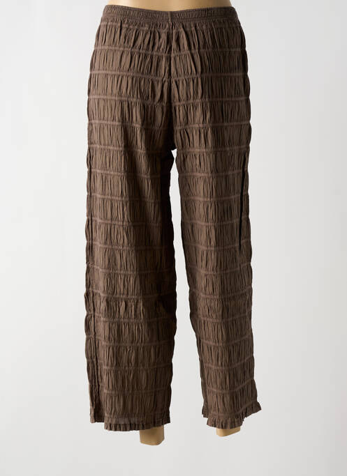 Pantalon larg taupe G!OZE femeie