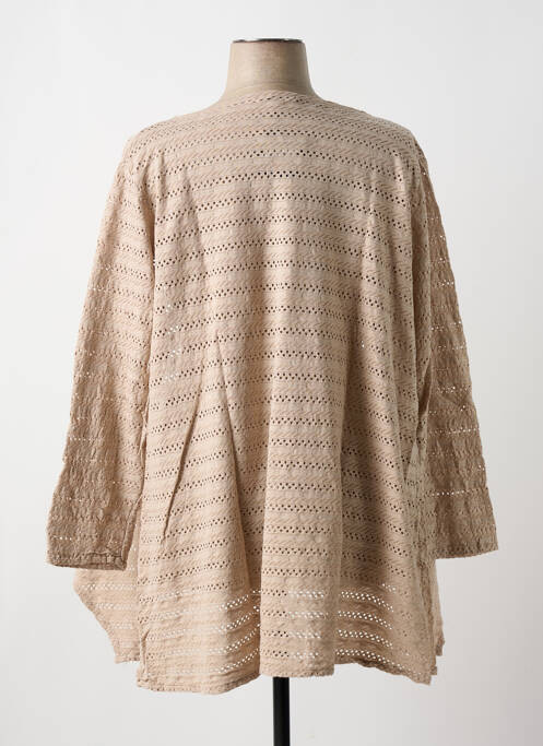 Vestă cu mâneci lungi bej G!OZE femeie