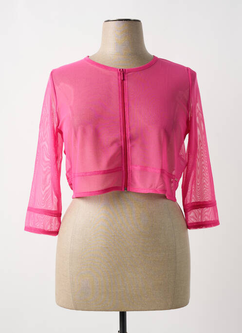 Vestă cu mâneci lungi roz MALOKA femeie