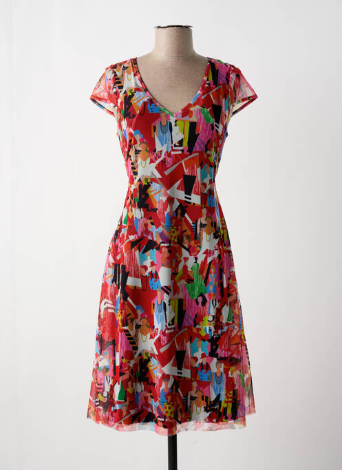 Rochie midi roșu MALOKA femeie