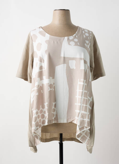 Tunică mâneci scurte bej G!OZE femeie