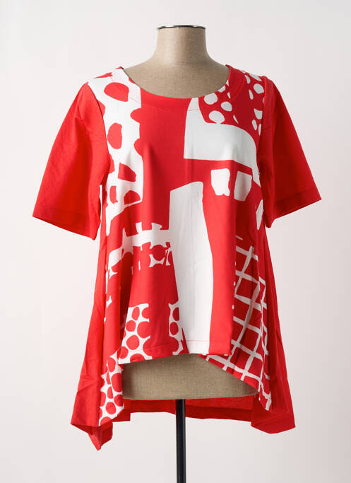 Tunică mâneci scurte roșu G!OZE femeie