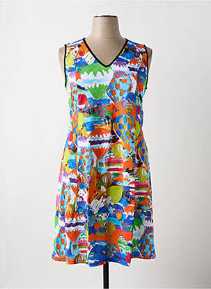 Rochie midi portocaliu MALOKA femeie