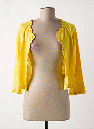 Vestă cu mâneci lungi galben MALOKA femeie