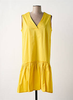 Rochie midi galben MALOKA femeie