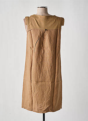 Rochie midi maro MALOKA femeie