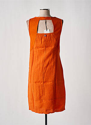 Rochie midi portocalie MALOKA femeie
