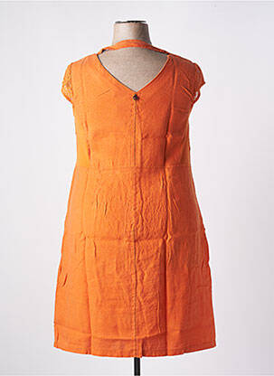 Rochie midi portocalie MALOKA femeie
