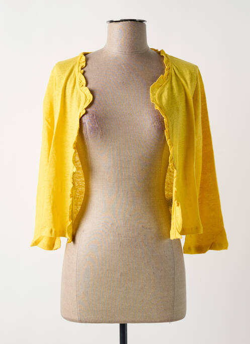 Vestă cu mâneci lungi galben MALOKA femme