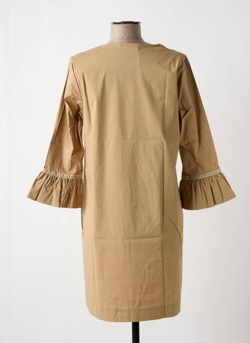 Rochie scurtă maro MALOKA femeie