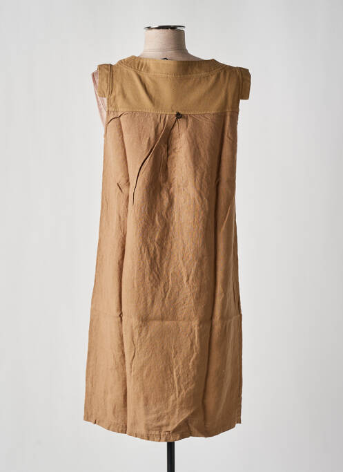 Rochie midi maro MALOKA femeie