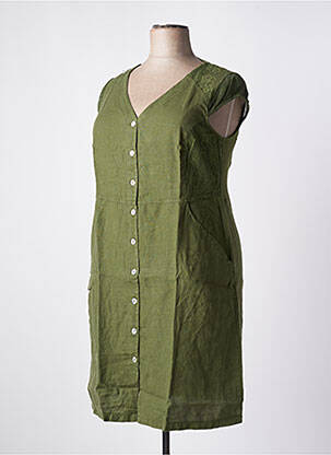 Rochie scurtă kaki MALOKA femeie