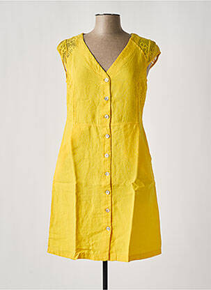 Rochie midi galben MALOKA femeie