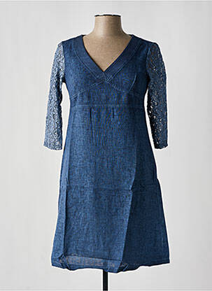 Rochie midi albastru MALOKA femeie