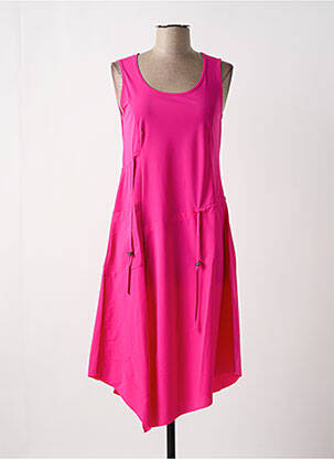 Rochie midi roz MALOKA femeie