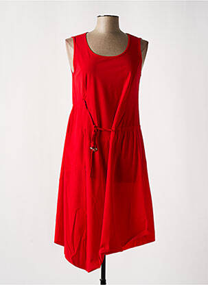 Rochie midi roșu MALOKA femeie