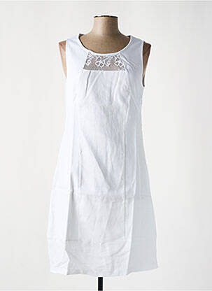 Rochie midi alb MALOKA femeie