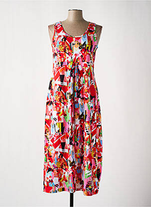 Rochie midi roșu MALOKA femeie